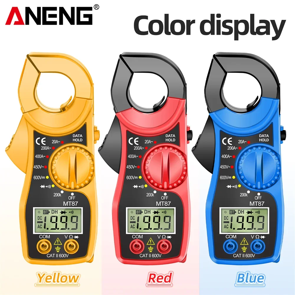 Digital Clamp Multimeter 1999 Counts ANENG MT87 DC/AC  Voltage Tester current Ammeter NCV Ohm High Precision Detector test Tools