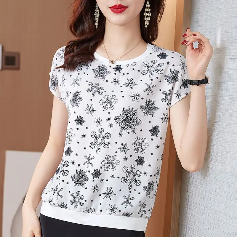 

Модные футболки с круглым вырезом и рукавами «летучая мышь», женская одежда, новинка лета 2025 года, свободные универсальные топы, пригородная футболка