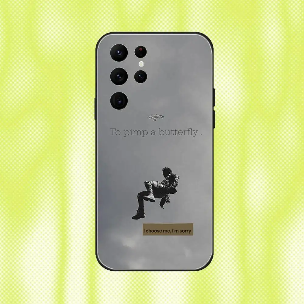 K-KendrickS Lamar GNX Capa de telefone para Samsung S 25,24,23,22,30,21,10,9,Ultra,Plus,Lite,FE,4,5G Capa macia preta