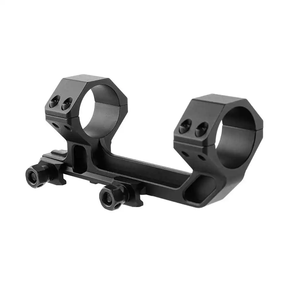 Marcool 1pc Picatinny Scope Mount 30mm One-piece Universal Ring Bracket Hunting Accessory Black Aluminum Durable Construction