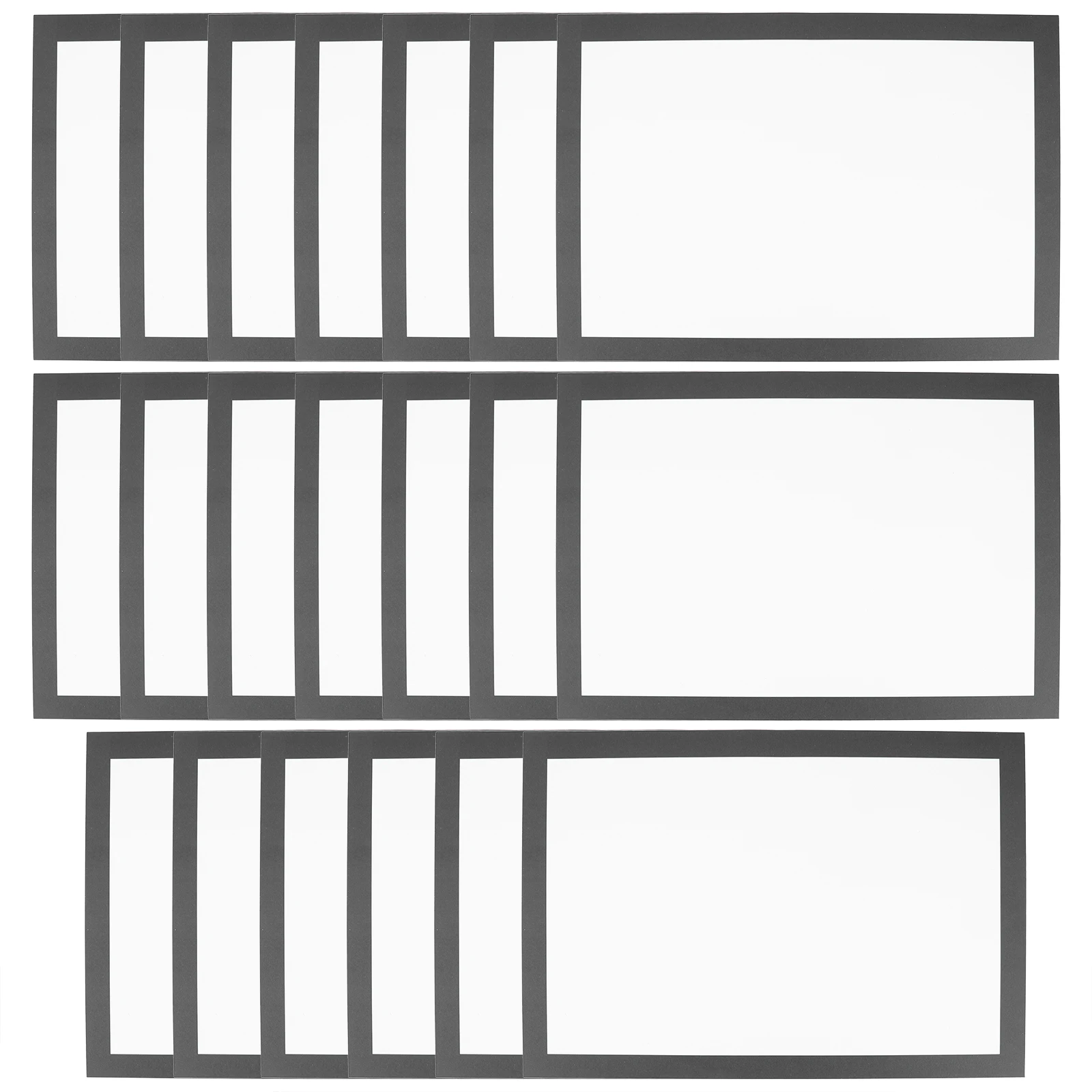 

20 Sheets Painting Paper Cardboard Picture Frame Decorative Hard Craft Colorful Drawing Black Mounting