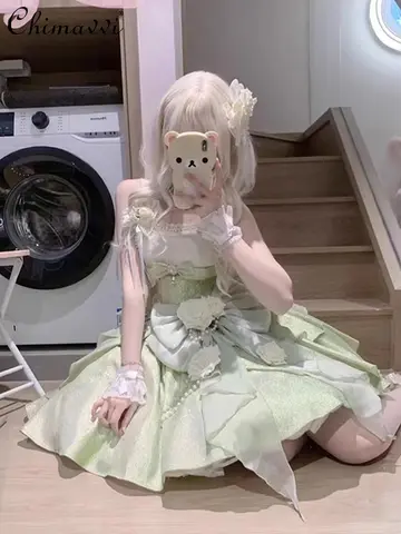 10 best sales grön lolitaklänning - №1