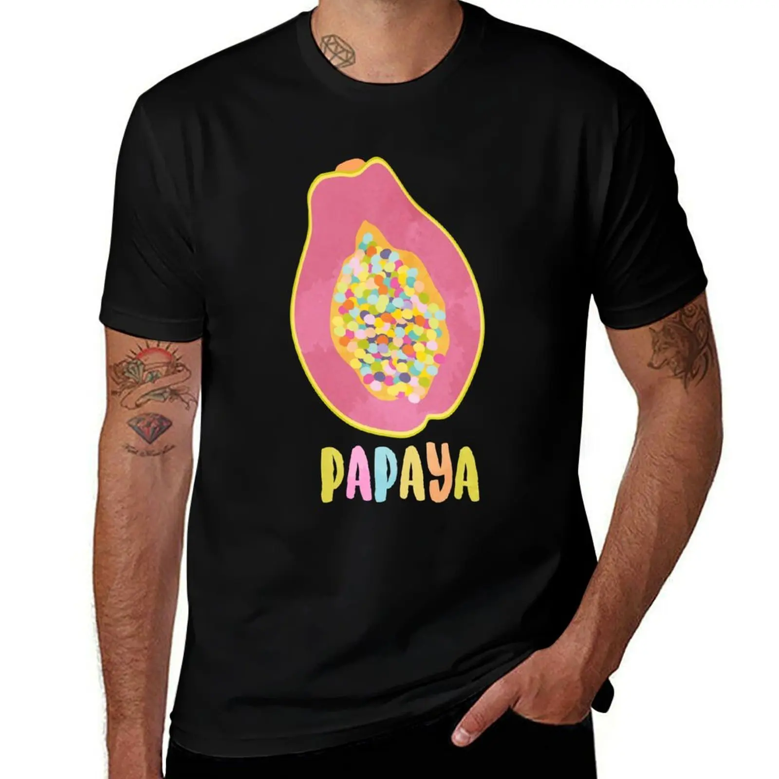 

PAPAYA COLOR T-Shirt man t shirts graphic man t shirt heavy cotton man tshirt T-Shirt