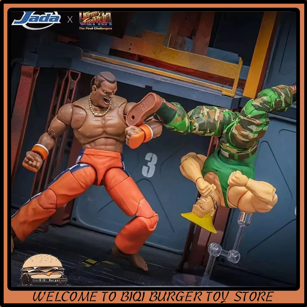 

Jada Street Fighter 6 Action Figure Cammy White Guile Dee Jay Model Toy Anime Figure Street Fighter Model Gift Collect Doll
