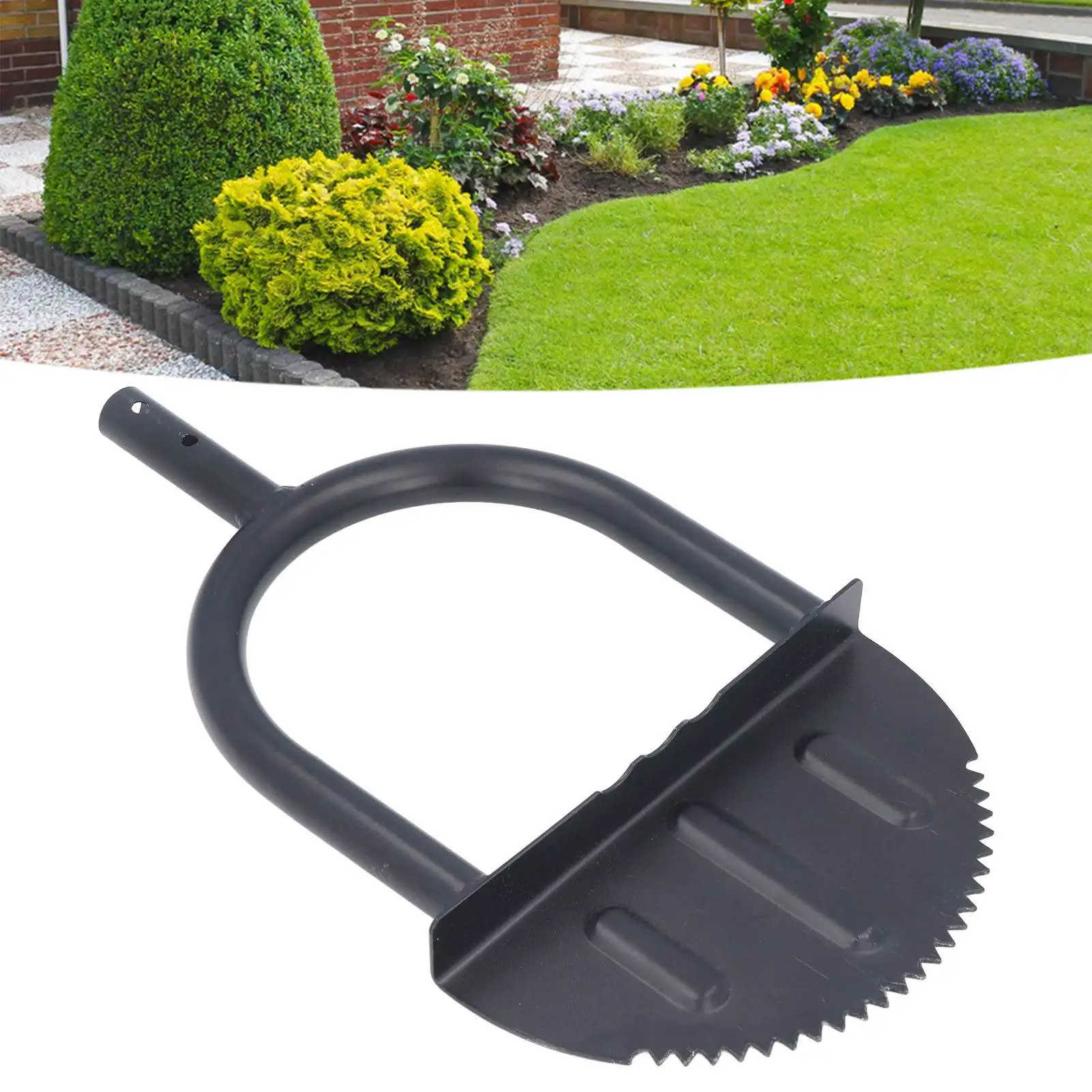 Half Moon Lawn Edger High Hardness Simple Cleansing Carbon Steel Manual Trimming Shovel for Garden  Half Moon Lawn Edger