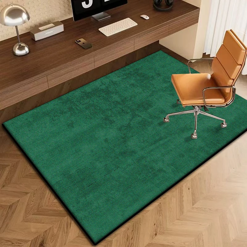 

Modern Light Luxury Bedroom Chair Mat Solid Color Decoration Home Bedside Rug Living Room Non-slip Easy Clean Large Carpet Floor