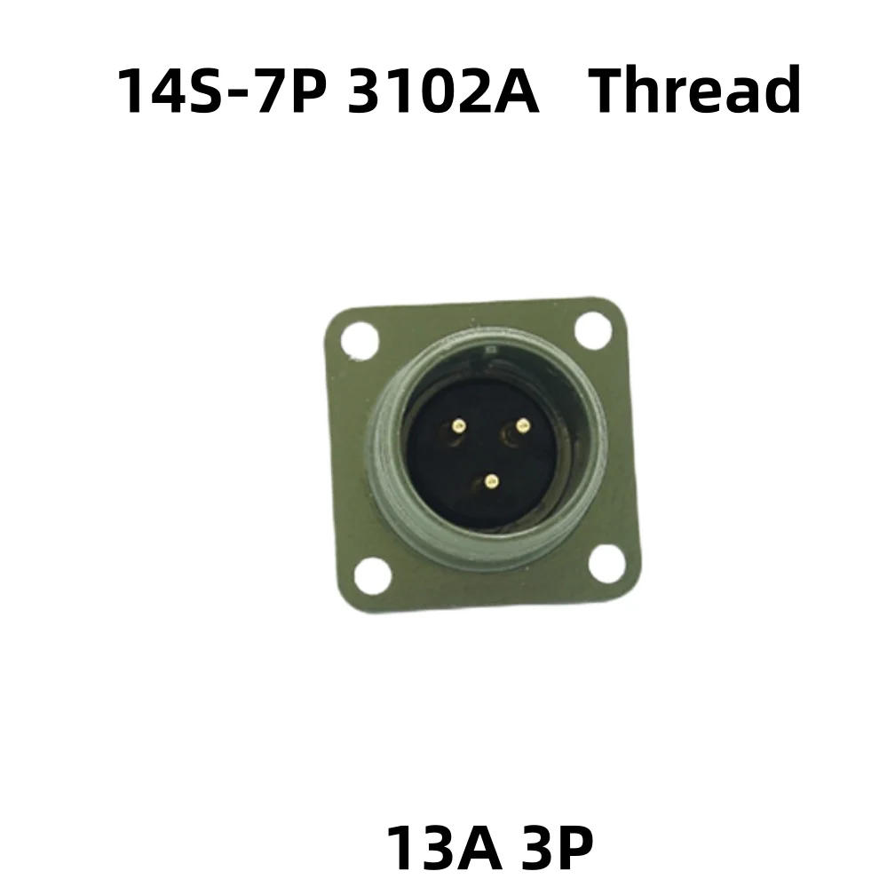 American standard connector MS5015 series 14S-7 3106A 3102A threaded military green straight plug 13A military green