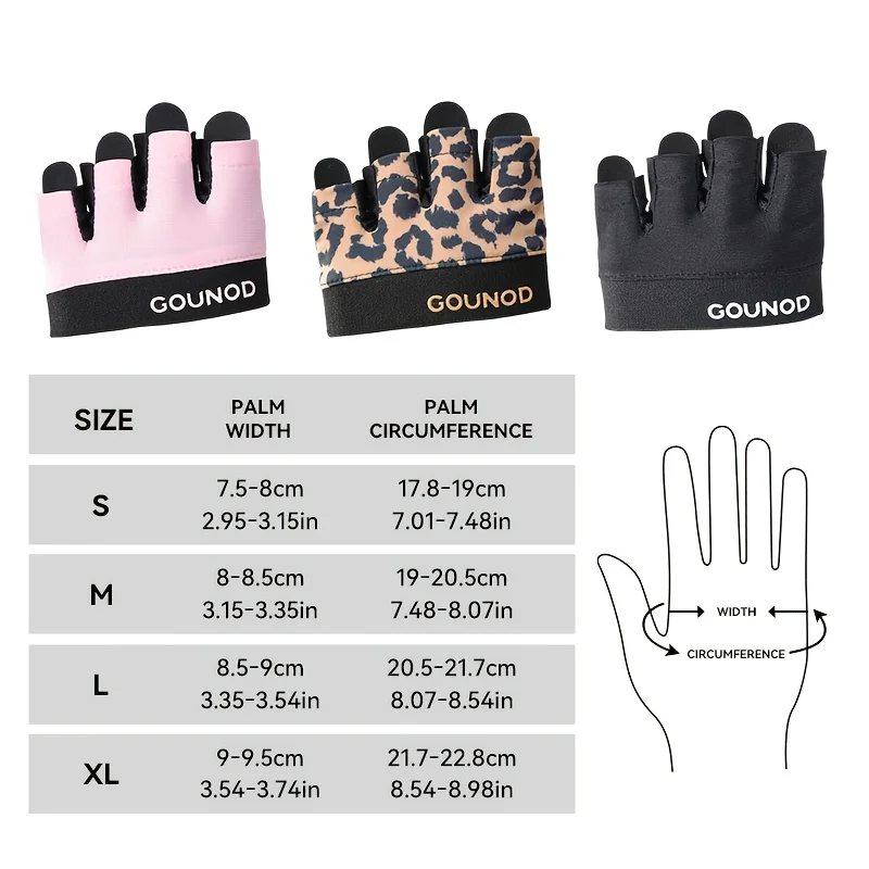 Breathable Thin Unique Design Half-Finger Fitness Gloves | 1 Pair for Women & Men, Palm Dumbbell Grips for Yoga, Gym, Workout
