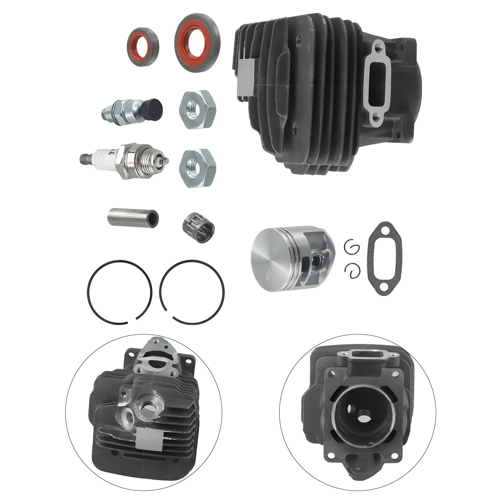 

Cylinder Enhanced Cylinder & Piston Kit for Stihl M 61 M 61C MS 261 Chainsaw 447mm Boost your chainsaw's power!