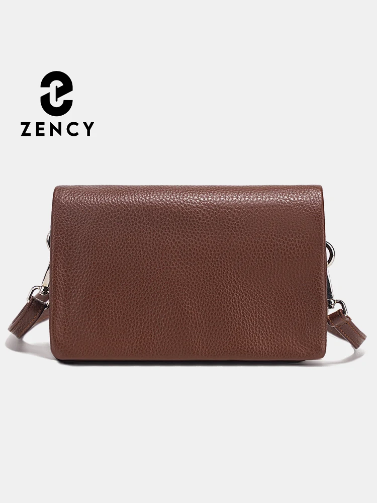 

New Soft Leather Flap Envelope Bag Multiple Pockets Women's Bag Genuine Leather Shoulder Crossbody Versatile Zency Commuting Bag