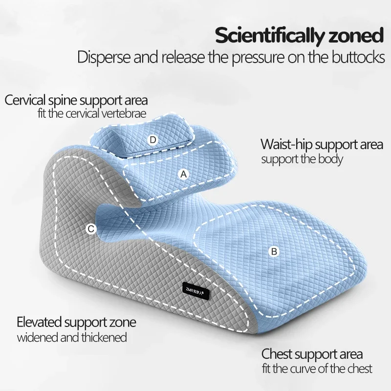 Ergonomic Pillow,  Supports Posture in Any Position Cervical Traction Pillows Body Relaxation Anti Snoring, Ideal for Massage