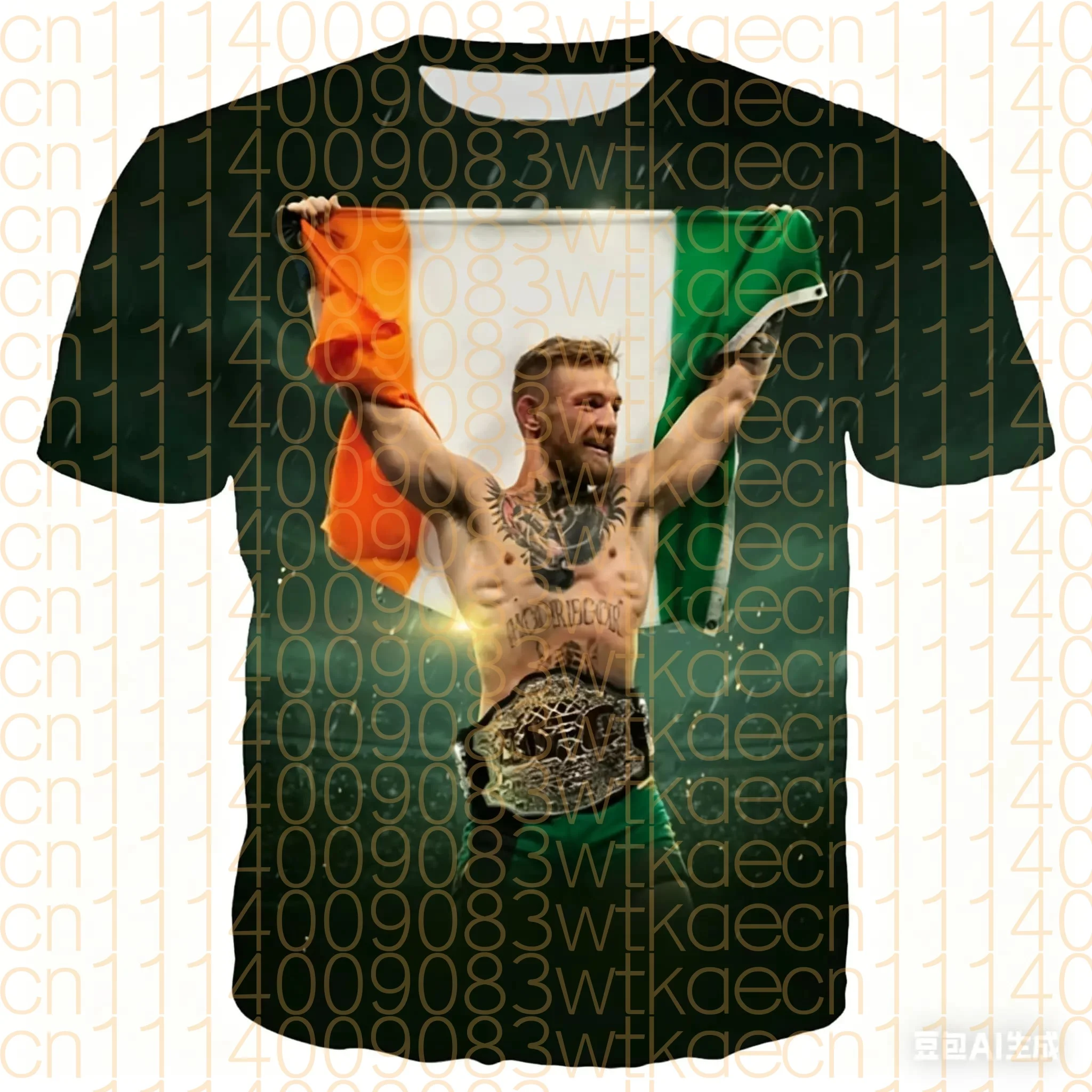 New Khabib Nurmagomedov Conor Mcgregor T Shirt Men Women 3D Print T-shirt Harajuku Style Tshirt Streetwear Tops Family Kids Tees