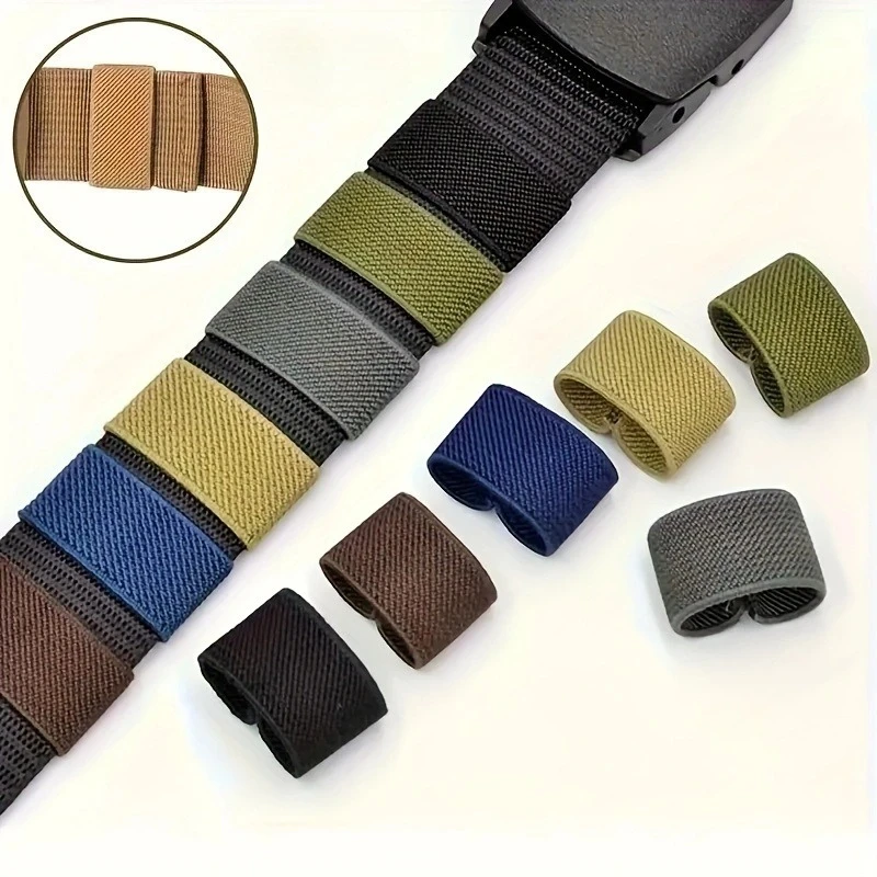 2/10/20Pcs 46mm Nylon Elastic Belt Buckle Elasticity Ring Clip Waistband Tail Fixed Stretch Loop Fastener Belts DIY Accessories