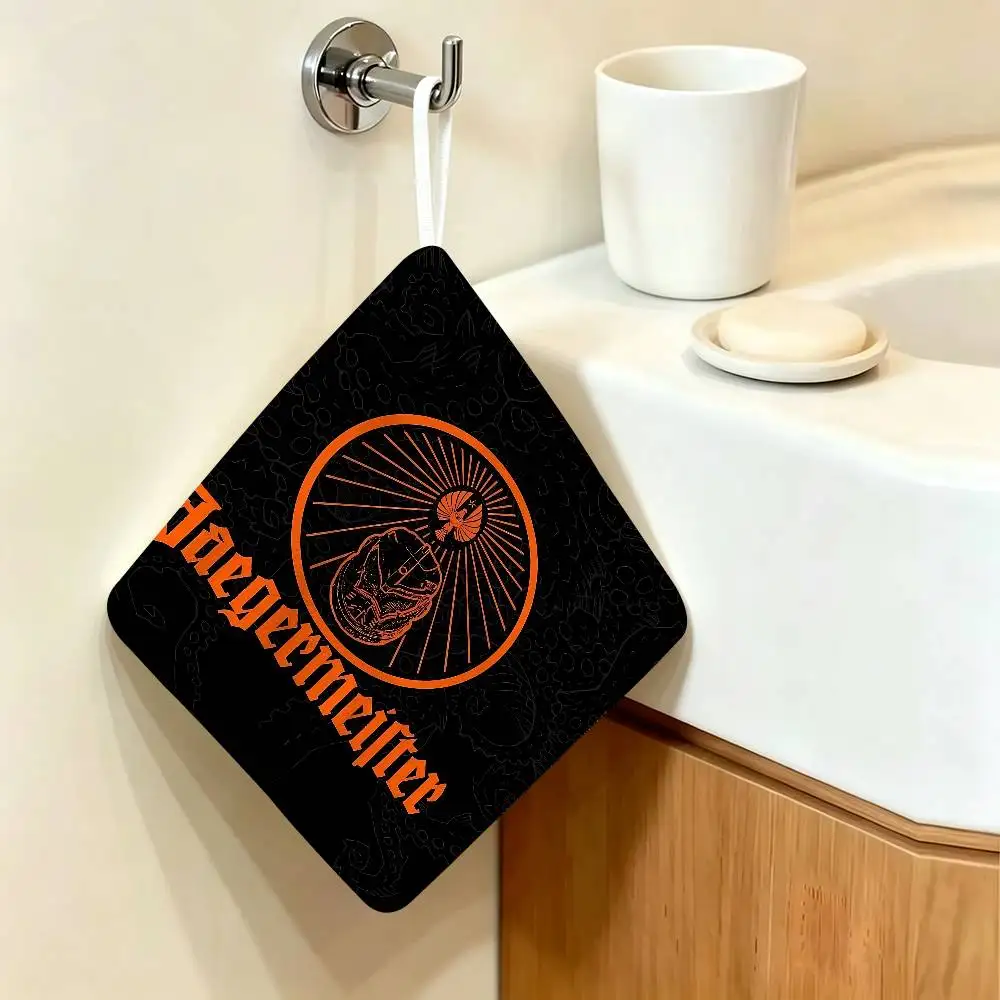 Jagermeisters Hanging Kitchen Towel, Polyester Cotton Material, Wear Resistant Hand Wiping Towel for Home