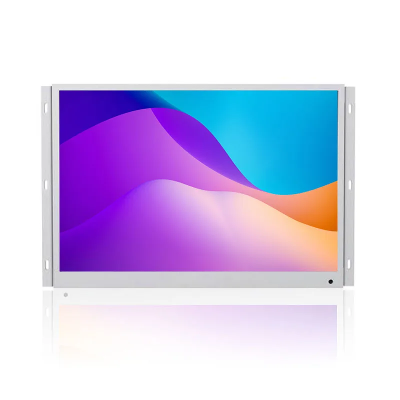 White Color 17.3 Inch 1920x1080 HD Open Frame Embedded Metal Case LCD Computer Touch Screen Monitor