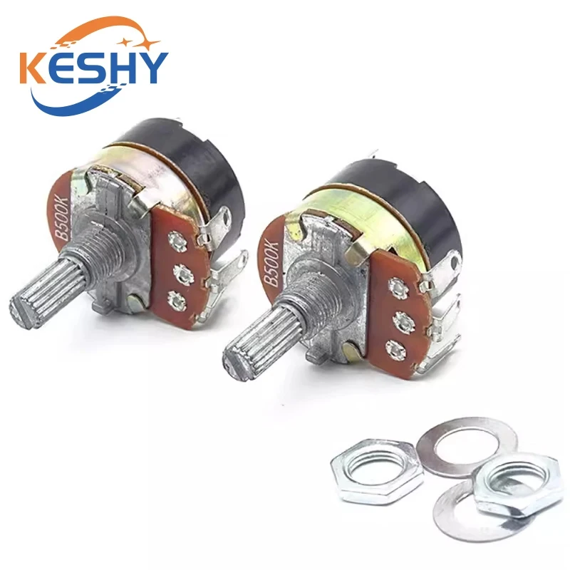 WH138-1 Adjustable Resistance Speed Regulator With Switch Potentiometer WH138-1 B5K B10K B20K B50K B100K B250K B500K