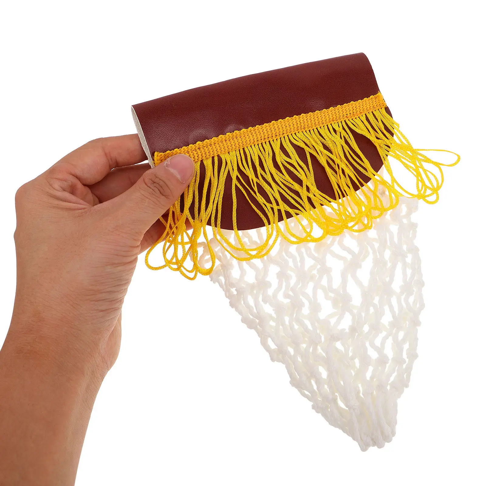 

6Pcs Tabletop Pool Pockets Replacement Set Children's Billiard Accessories PU Pocket Cotton Net Corner Basket for Home Classroom