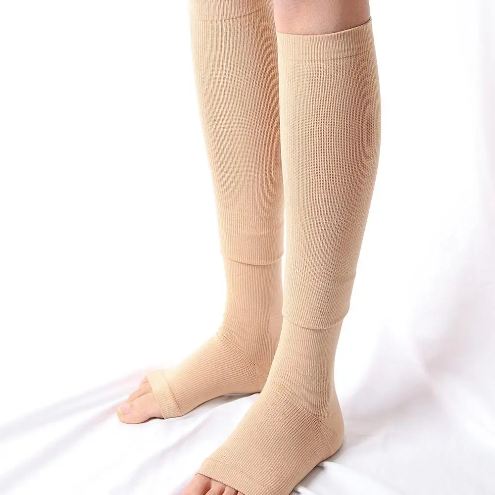 

Style Half Toe Female Women Long Tube Men Compression Socks Chemical Fiber Pain Reliefing Varicose Socks