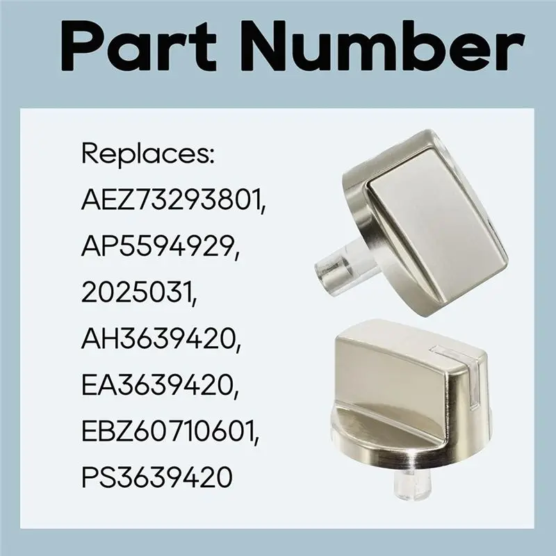 Hot-For Range/Stove Cooktop Replacement Burner Control Knob Assembly- 5Pcs AEZ73293801, Burner Knob Repair Parts