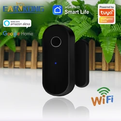 Tuya Smart WiFi Door Window Sensor Open Closed Magnetic Detector Smart Home APP Voice Control Via Alexa Google Home Smart Life