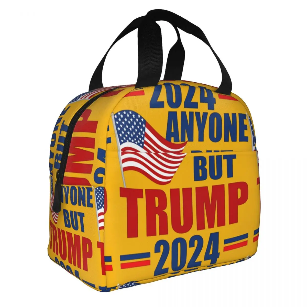 Aluminum Foil Insulation Teenager Donald Trump Lunch Food Box Accessories 5Anyone But Trump 2024 Sticker Picnic Lunch Boxes