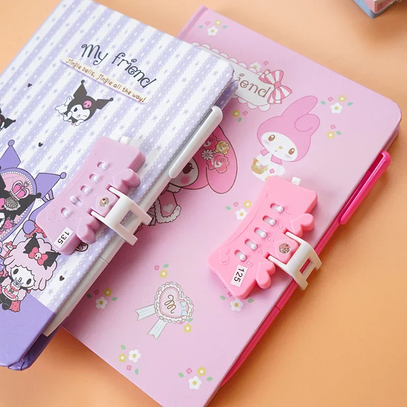 Sanurgente-Cartoon Code Ple, Kawaii A5 Cartoon, Kuromi Cinnamoroll My Melody, Cute Staacquering Supplies, 03 License Notebook, School Supplies