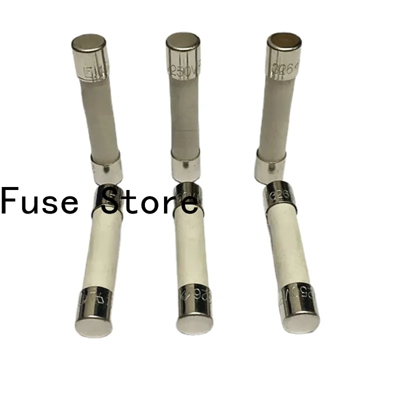 Tubo fusibile in ceramica 5 pezzi 6*30 6*32MM T0.187A 250V 326 serie ritardo di fusione lenta.