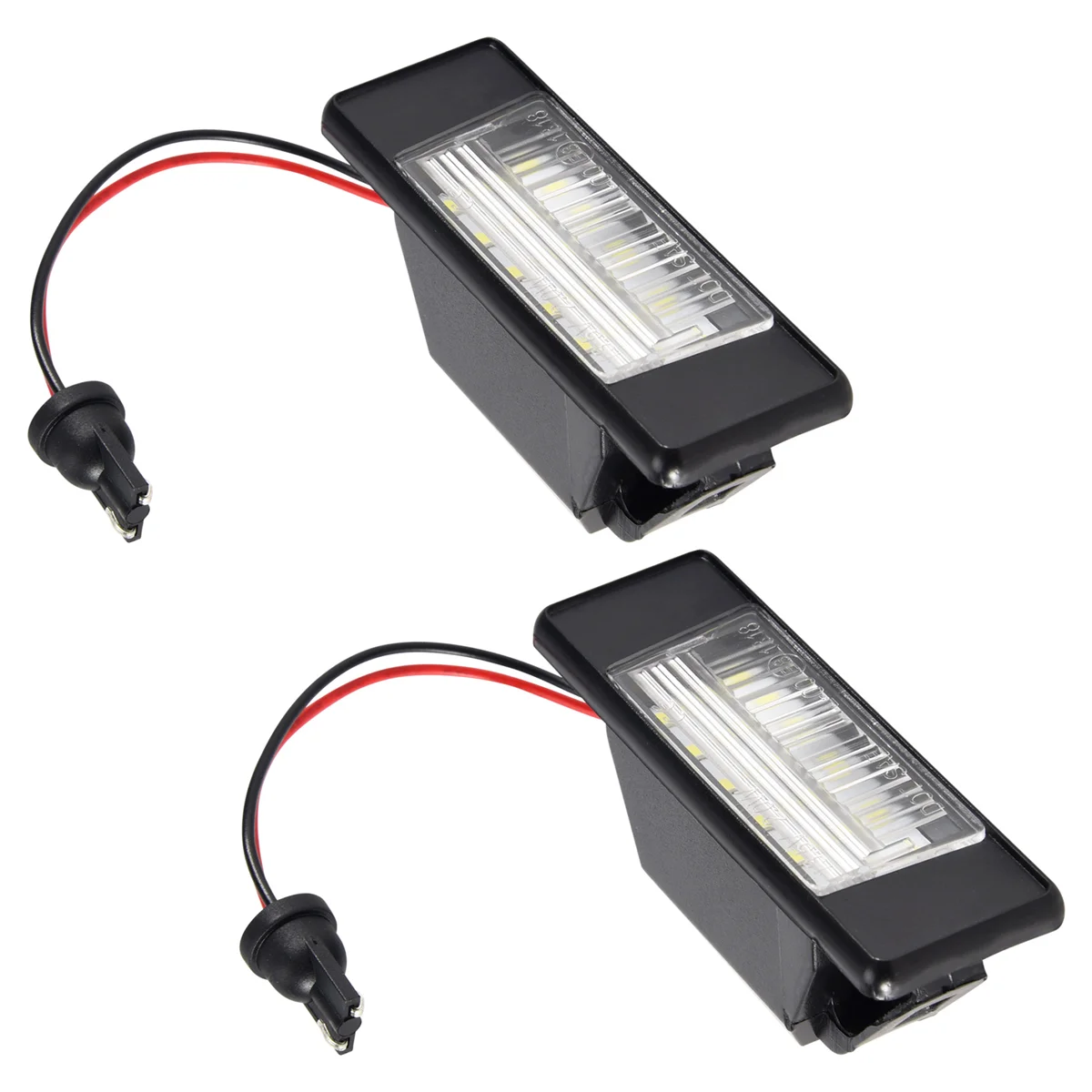 Lampu plat nomor Led, lampu plat nomor Led terang Juke Primera, lampu plat nomor kendaraan 2 buah 18Led