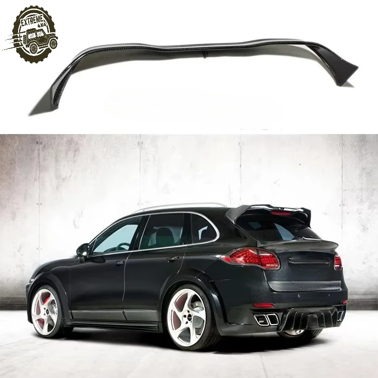 

Real Carbon Fiber Rear Trunk Spoiler for Porsche for Cayenne 958.1 Installable Carbon Fiber Top Wing Spoiler Exterior