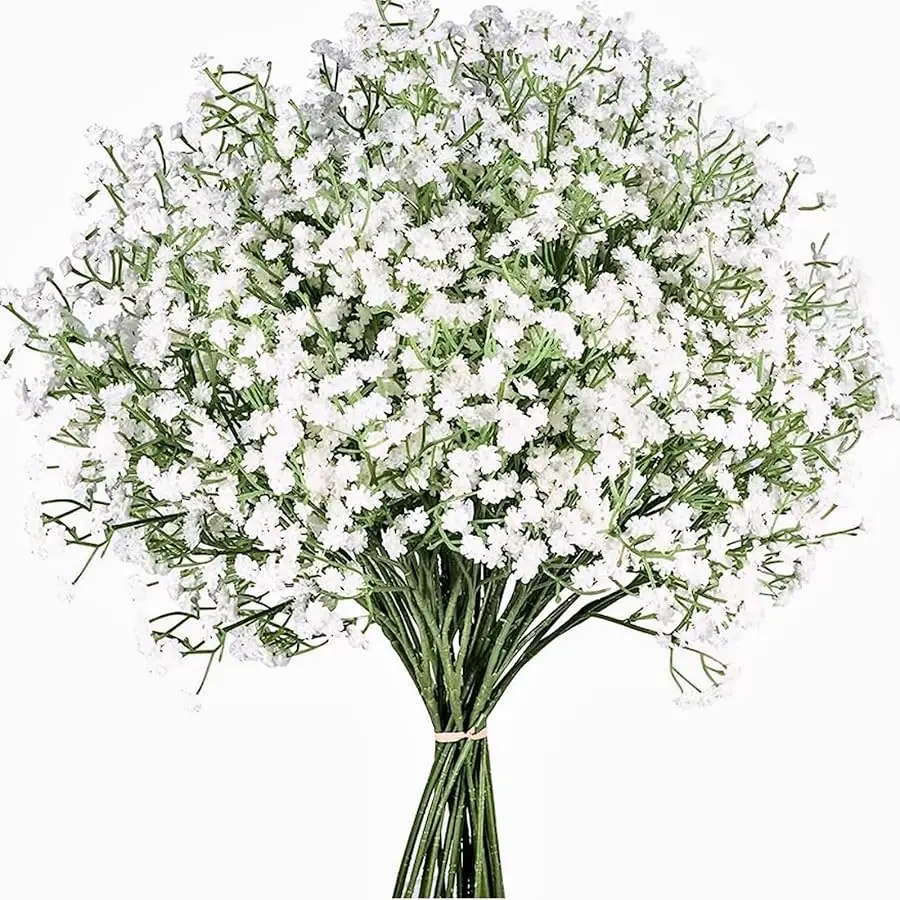 

Babys Breath Artificial Flowers,6 Pcs Gypsophila Real Touch Flowers for Wedding Party Home Garden Decoration