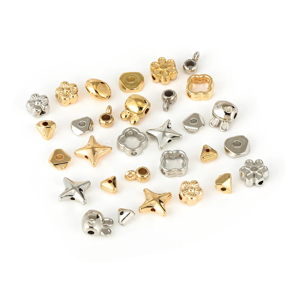 50 قطعة/الحزمة CCB البلاستيك حبة فاصل الحجاب الحاجز اليد سوار ذاتي الصنع قلادة نجمة متناثرة حبة المواد الملحقات #2