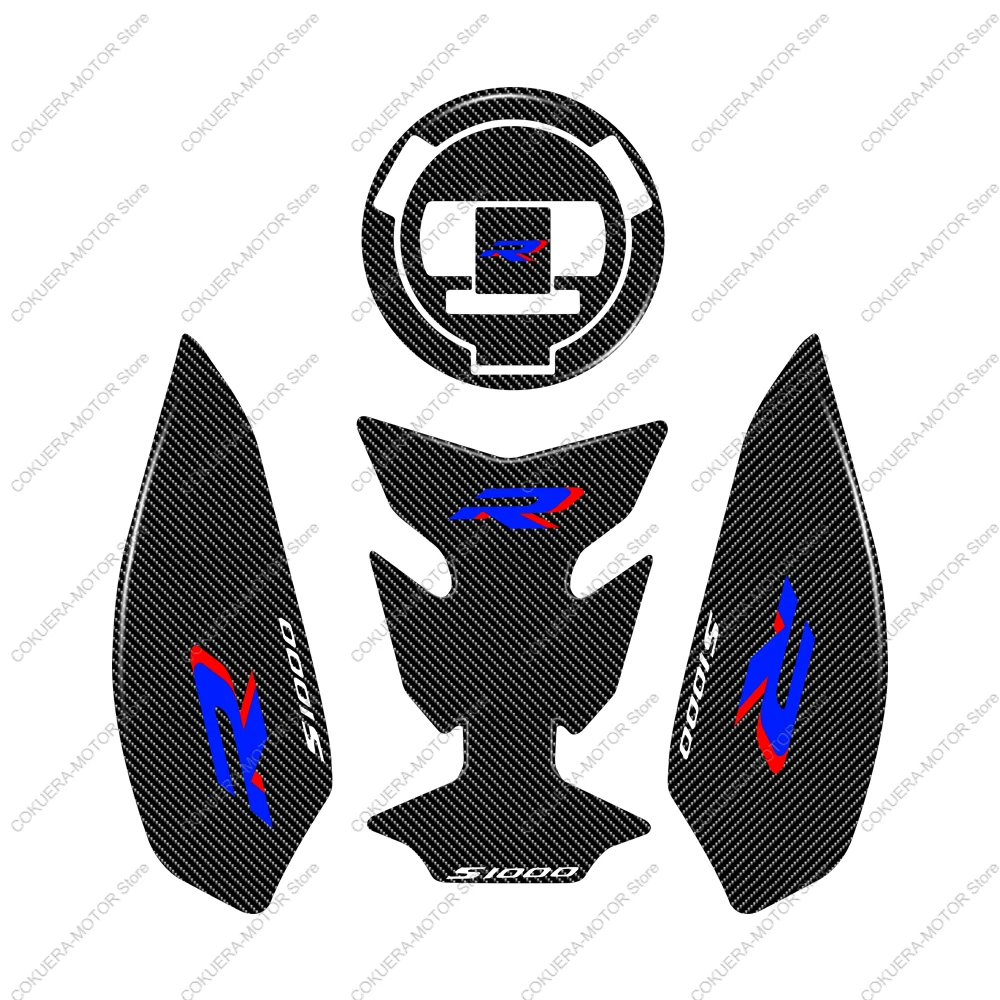 Motorcycle Fuel Tank Pad Sticker 3D Decal Protector Kit For BMW S1000RR 2021 2022 Epoxy Resin Protection Sticker