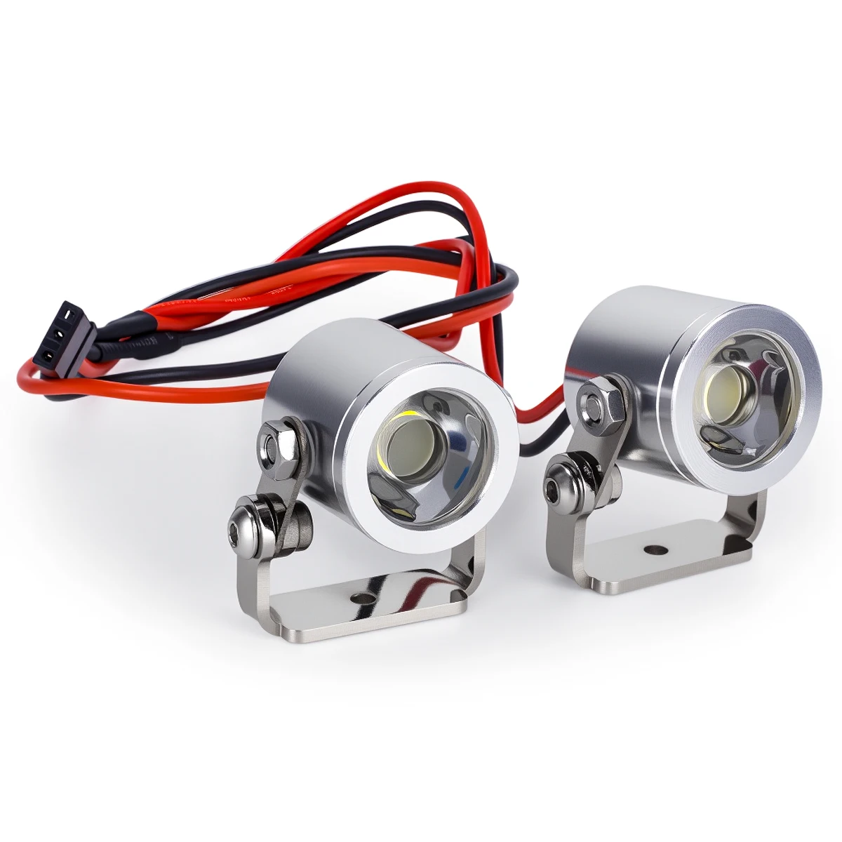1Pair LED Light Headlight Spotlight 5-12V for 1/10 RC Crawler Car TRX4 TRX6 Axial SCX10 90046 RC4WD D90 Upgrade Parts