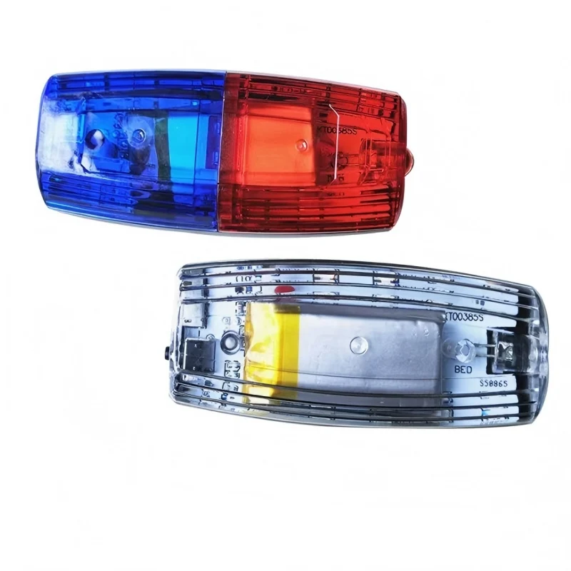 Police Shoulder Clip Light Sanitation Worker Safety Patrol Alarm Flash Signal Strobe Lamp Red Blue LED Shoulder Warning Light