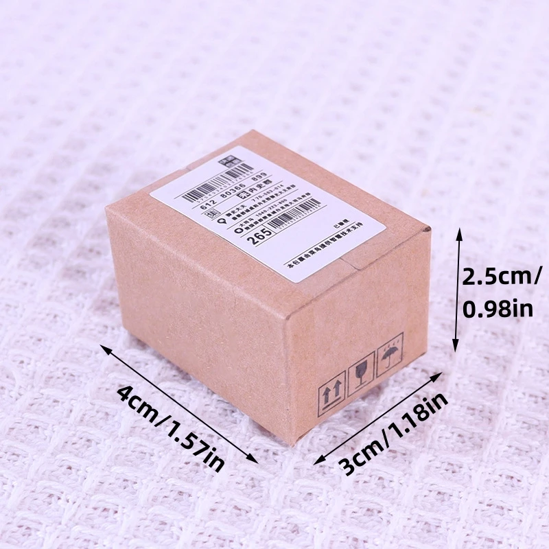 1 상자 + 2 병 + 2pcs 음식 미니 인형 집 익스프레스 소포 상자 새로운 크리 에이 티브 미니어처 병 어린이 선물 척 놀이 깜짝 상자