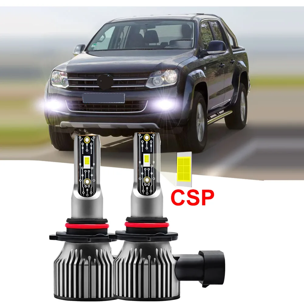 

2pcs Led Car Fog Lamp For VW Amarok 2010 2011 2012 2013 2014 2015 2016 LED Front Fog Light Bulb Canbus 6000K CSP Chips