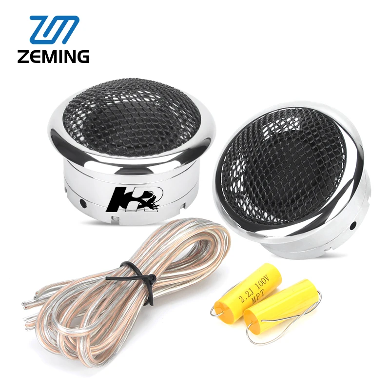 28mm Al. Silk Dome Tweeter Speaker 4 Ohm Car Tweeter Speaker Neodymium Super Treble 28 Core Voice Coil Mini Loudspeaker(1pair)