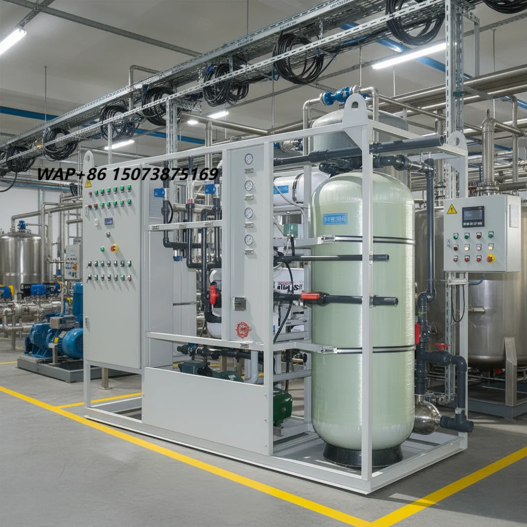 50-ton-per-day Seawater Desalination System with Reverse Osmosis (RO) Membrane Technology for Water Treatment