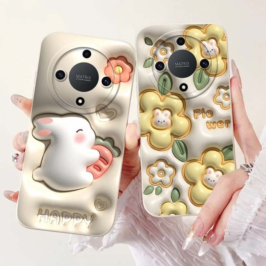 Cool Soft Silicone Case For Realme 6 Pro / Realme6 Phone Case Liquid Silicone Cover For RMX2001 RMX2061 RMX2063 Rabbit Panda