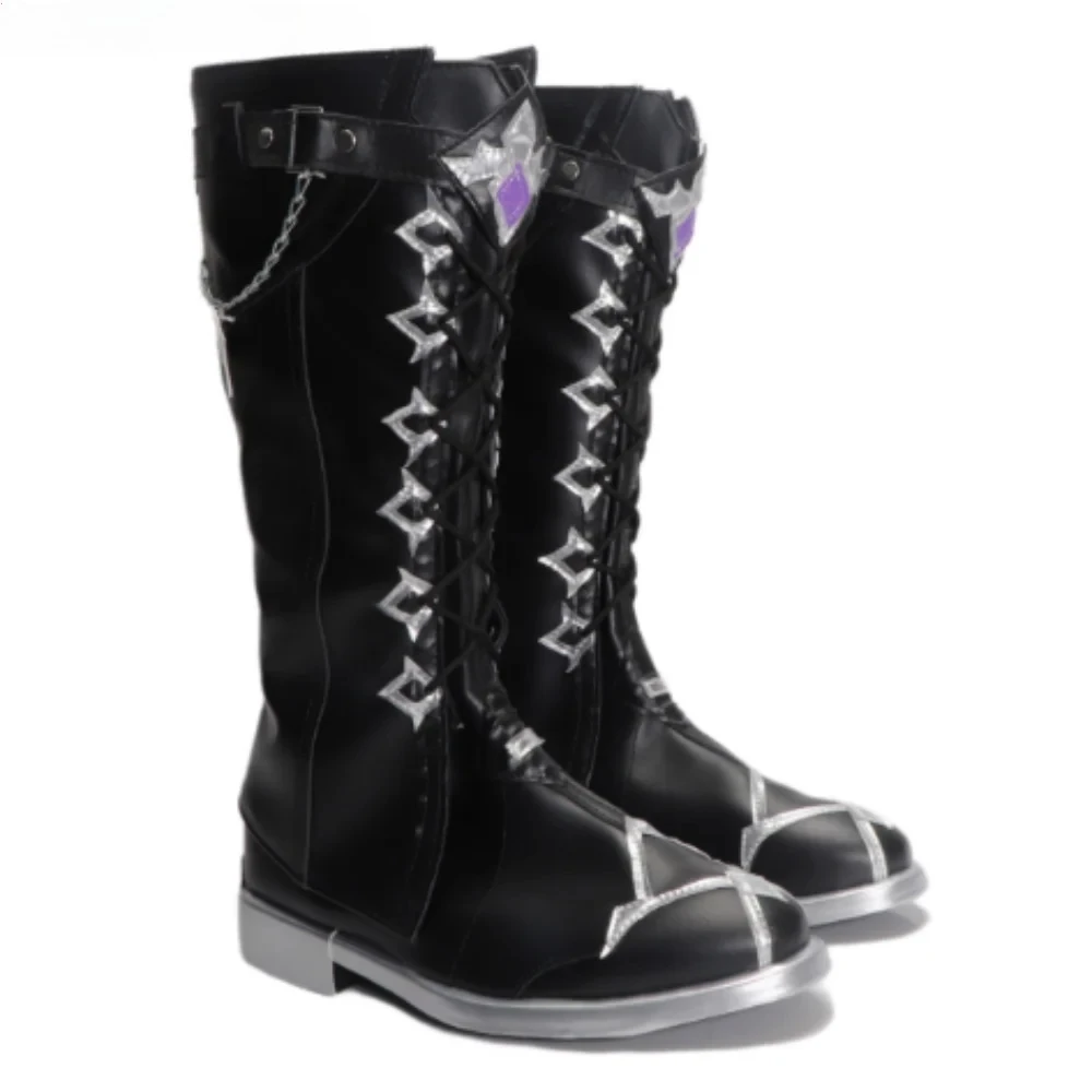 

Обувь для косплея в стиле аниме Kyryll Chudomirovich Flins Genshin Impact Boots, реквизит для вечеринки в честь Хэллоуина