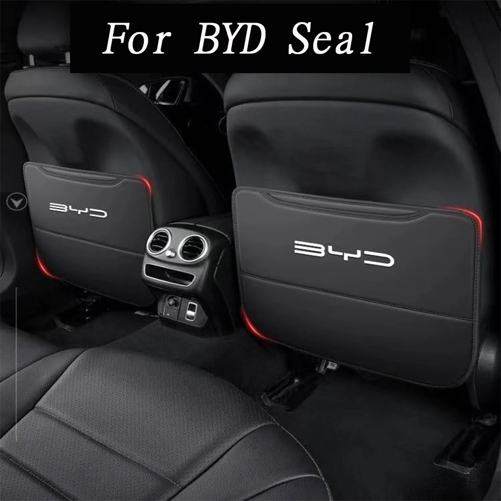 

For BYD Seal 2022 2023 2024 Rear seat anti kick pad backrest storage bag anti dirt and anti fouling car interior modification