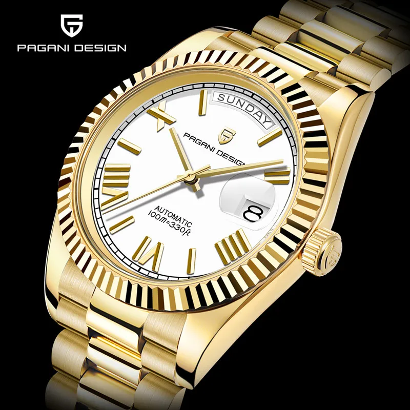 PAGANI DESIGN Men's Watches 2026 New DD40 Water Luxury Automatic Watch For Men TMI NH36A Date Week Mechanical Wristwatches Man