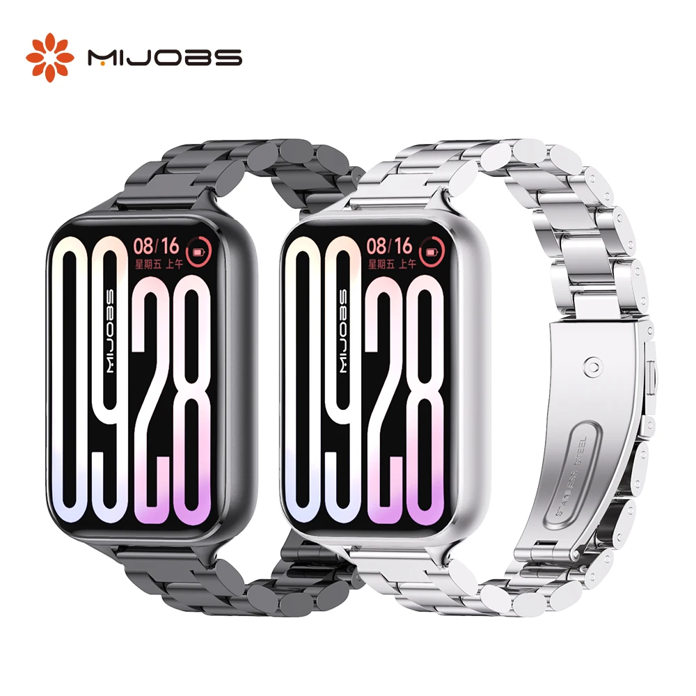 Metal Strap for Mi Band 9 Pro 10 Pro Watchband for Xiaomi Smart Band 9 pro Stainless Steel Wristband for Mi Band 8 Pro Strap