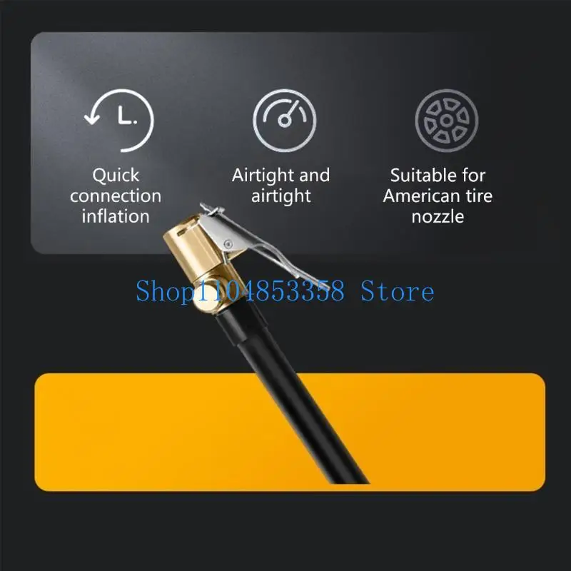 

652F Шланг для накачки автомобильных шин, надувная удлинительная трубка воздушного насоса, переходная трубка воздушного насоса