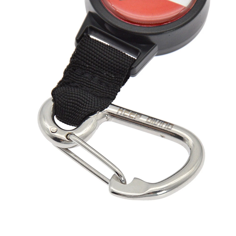 Image of T22C Tauch-Aufrollbares Sicherungsband Tauch-Aufrollmechanismus Tauchausrüstung Haken für Anti-Verlust-Seil Schlüsselanhänger