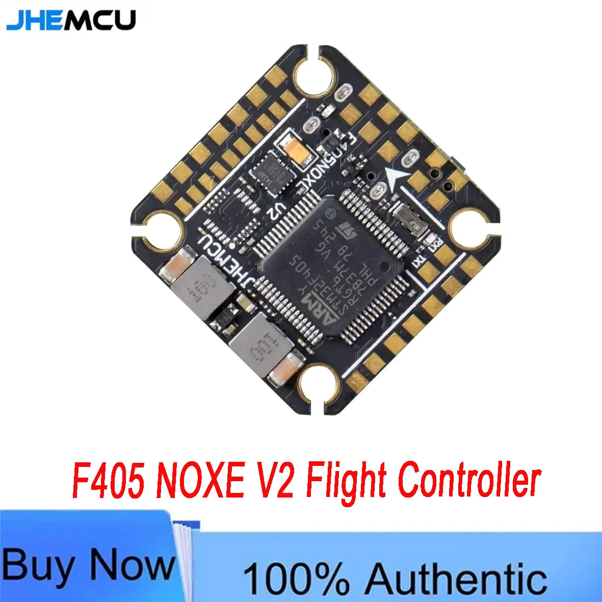 JHEMCU F405 NOXE V2 Flight Controller, 20x20mm 3-6S LIPO with Baro OSD 16MB BlackBox Dual BEC 5V/10V for FPV Freestyle Drone
