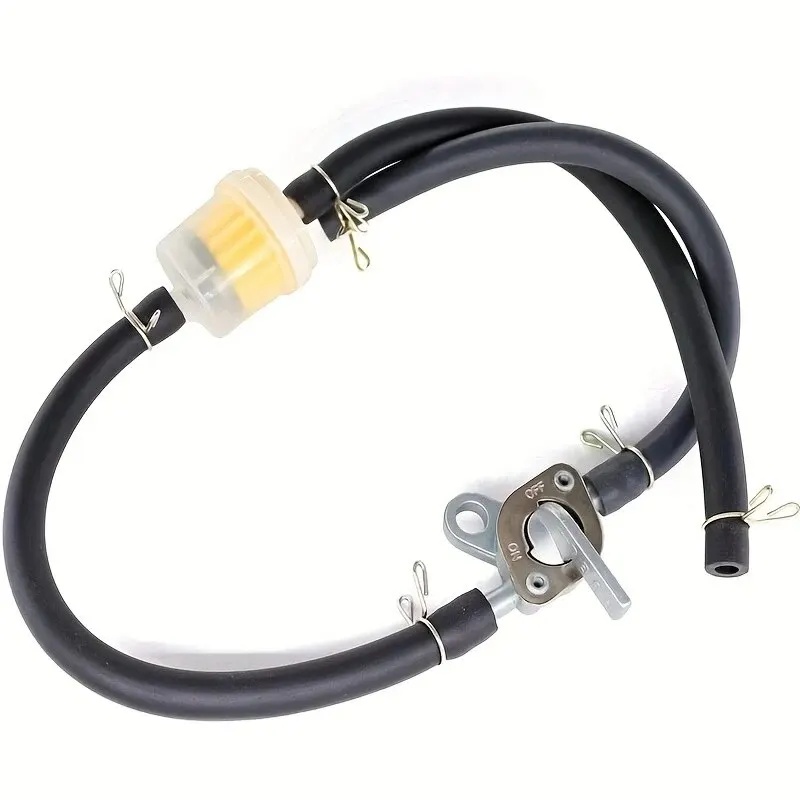 6MM Motorrad Dirt Bike ATV Roller Kraftstoff Tank Benzinhahn Ventil Schalter Innenfilter Benzin Benzin Linie Schlauch Rohr Clips 50-200CC