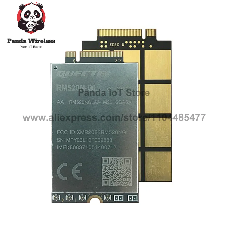 Quectel RM520N-GL IoT 5G Global Band Module, 5G Sub-6G Module M.2 3GPP 5G Release 16 for industrial commercial applications