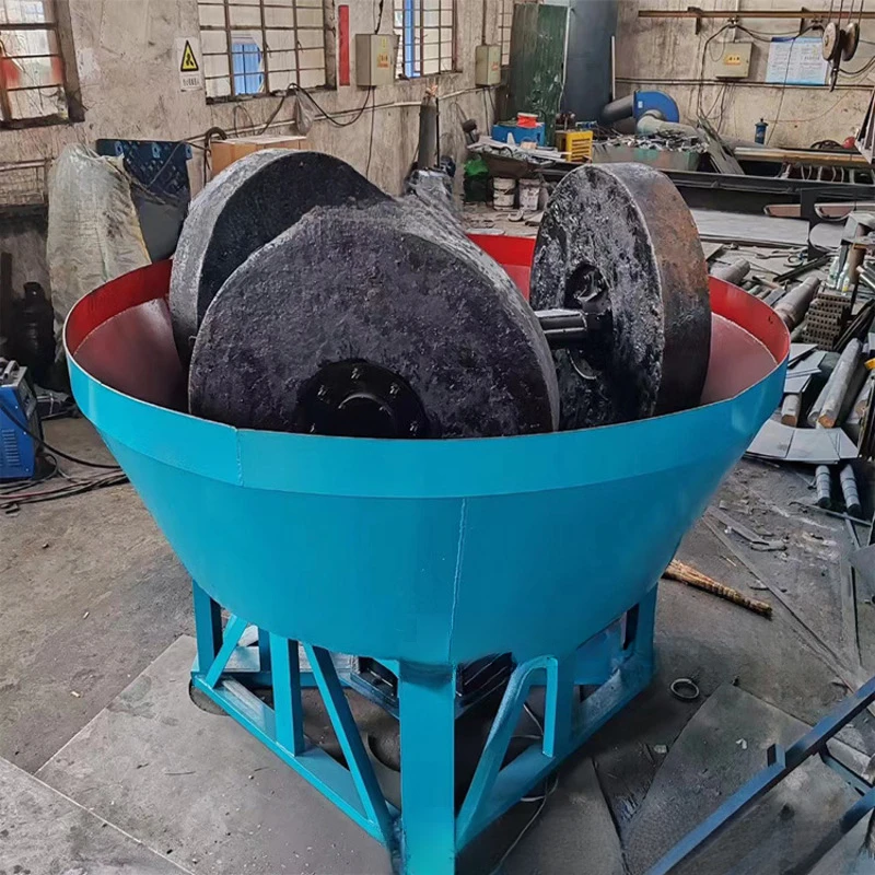 900-Type Fully Automatic Roller Machine, Rock Ore Slag Grinder, Double-Roller Gold Selection Wet Grinding Machine
