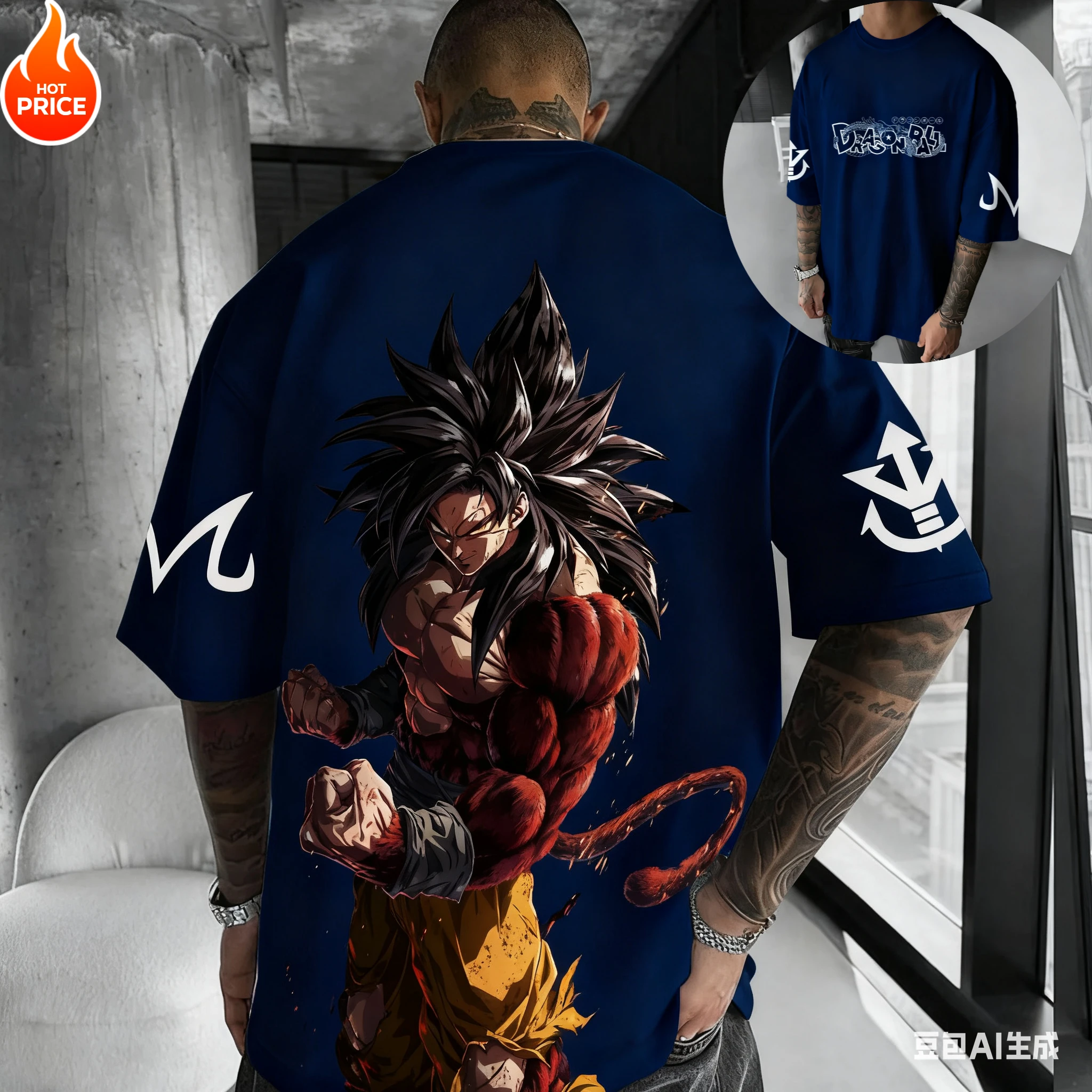 أنيمي لعبة دراغون بول سوبر سايان Harajuku الرجال تيشيرت صيفي 2025 المتضخم ريترو الشارع المرأة عادية فضفاض كم قصير للجنسين